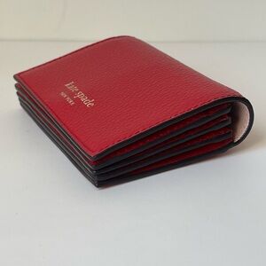 Kate Spade Outlet Red Accordion Card Holder